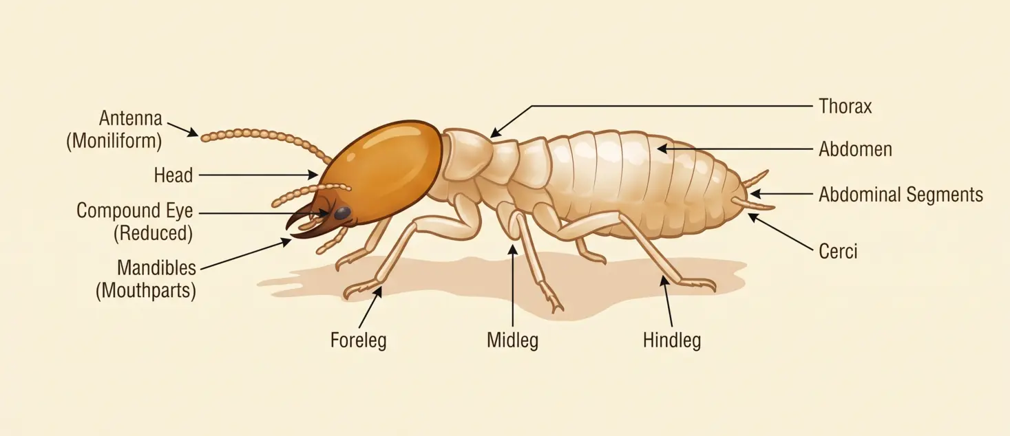 termite parts diagram
